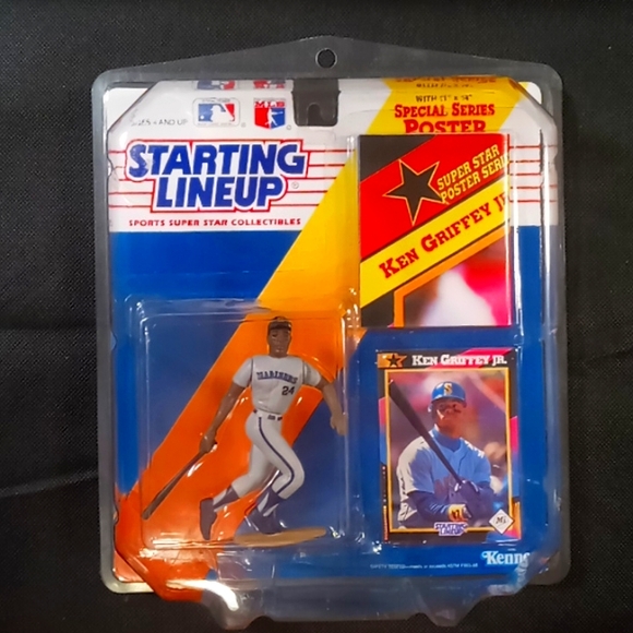 Starting Lineup - 1992 - Ken Griffey Jr - Base Series w/Special Series Poster - Picture 1 of 3